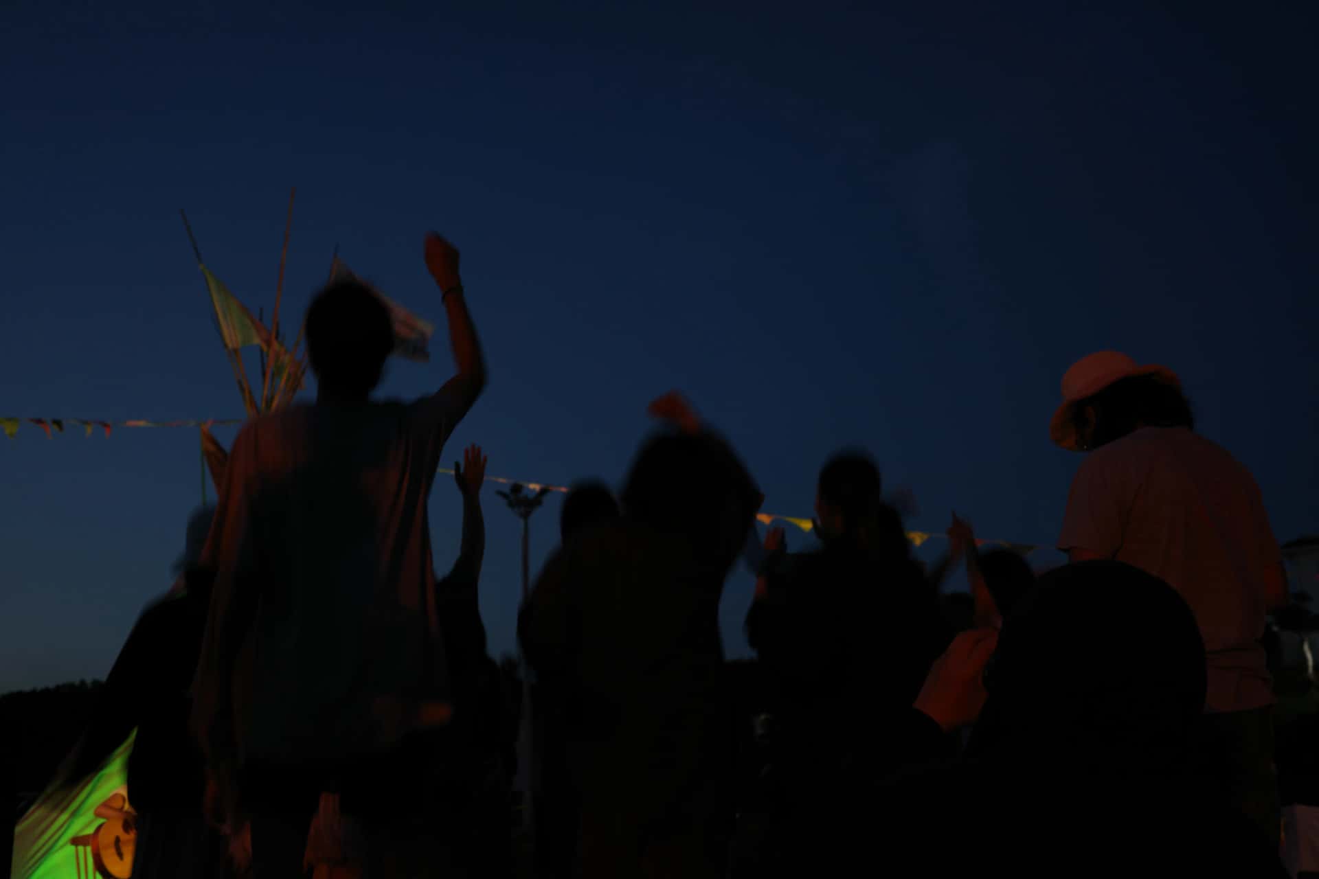 Festival noturno do Acampamento de Música pela Paz de Gangjeong