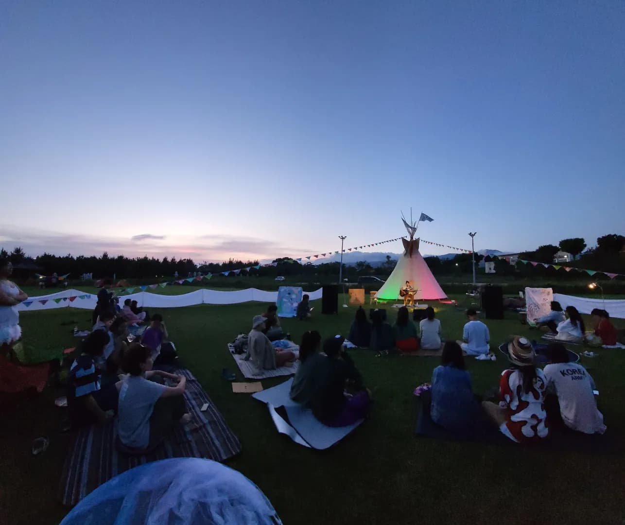 Foto do Campo de Música pela Paz de Gangjeong 2023