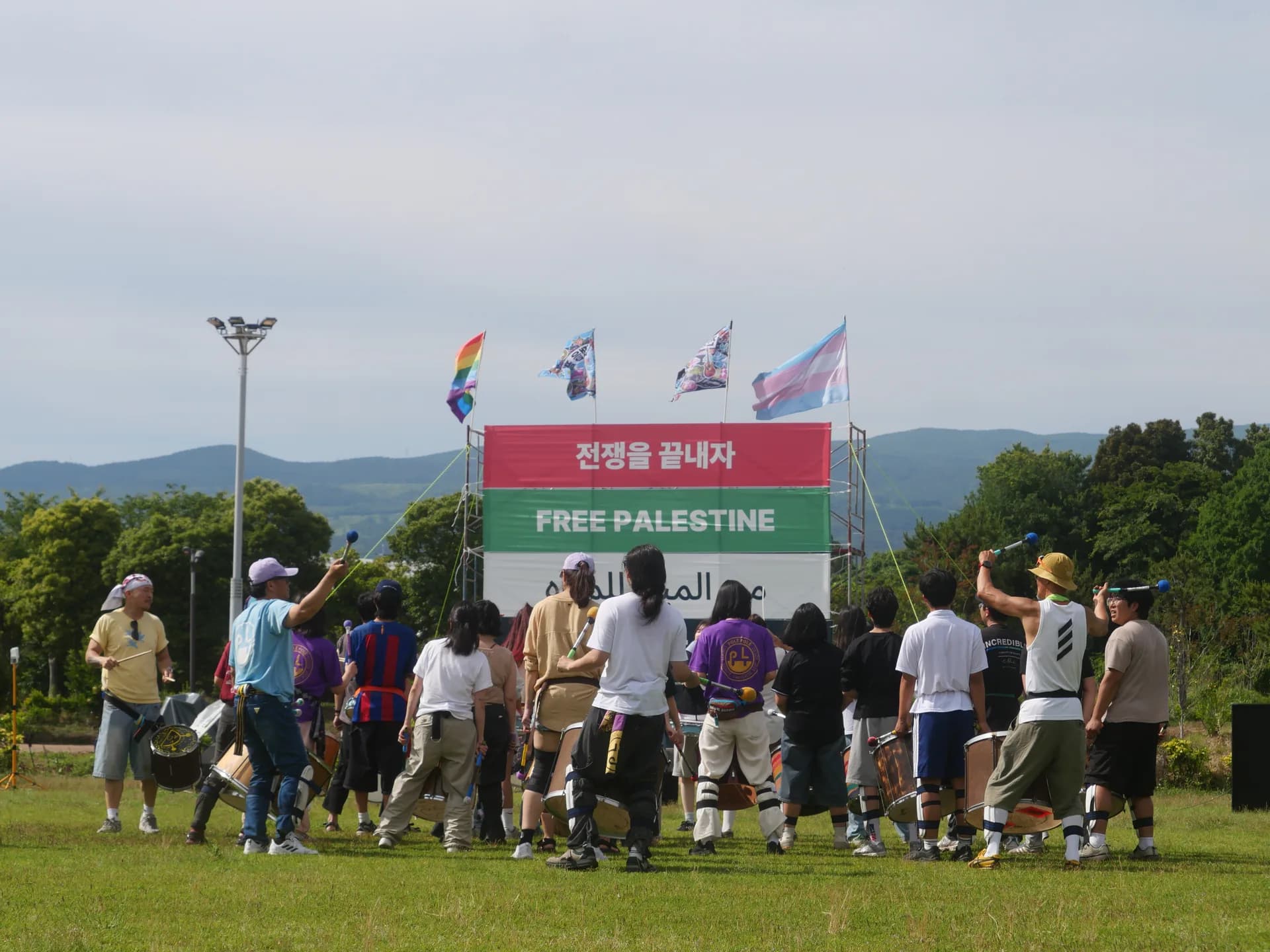 Foto do Campo de Música pela Paz de Gangjeong 2026