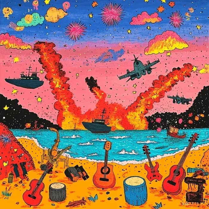 Para lugares de tiros e dor… enviando uma carta musical de paz